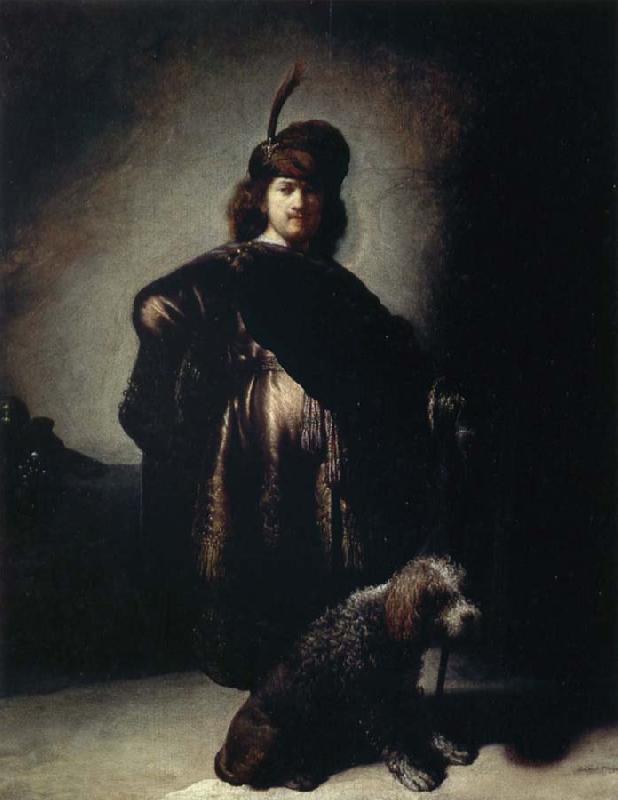 REMBRANDT Harmenszoon van Rijn Self-Portrait in Oriental Costume oil painting image